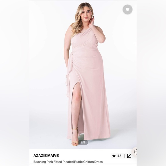 Bridesmaids Dress from Azazie in Blushing Pink - Picture 1 of 3